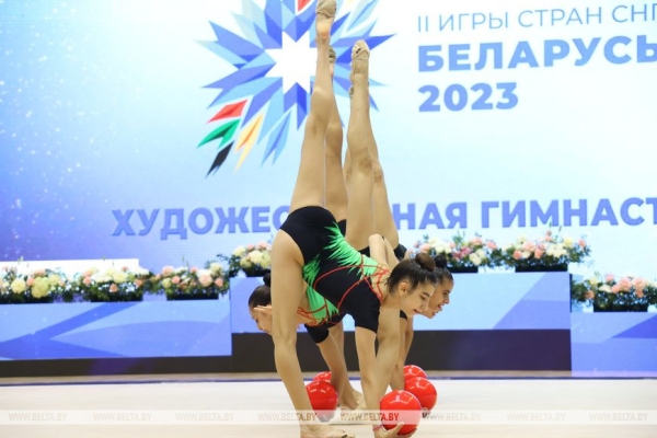 Белорусские грации выиграли групповые упражнения II Игр стран СНГ Белорусские грации выиграли групповые упражнения II Игр стран СНГ