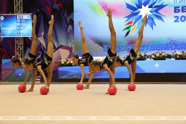 Белорусские грации выиграли групповые упражнения II Игр стран СНГ Белорусские грации выиграли групповые упражнения II Игр стран СНГ