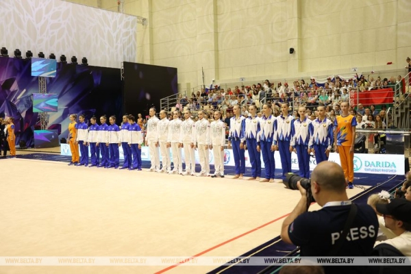 Белорусские грации выиграли групповые упражнения II Игр стран СНГ Белорусские грации выиграли групповые упражнения II Игр стран СНГ
