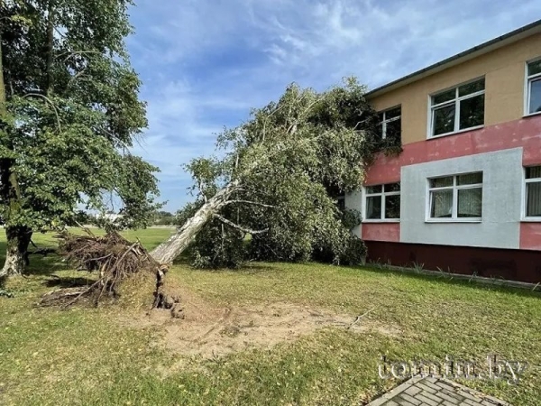 В Брестском районе гроза обесточила 14 населенных пунктов, с трех домов сорвало крыши