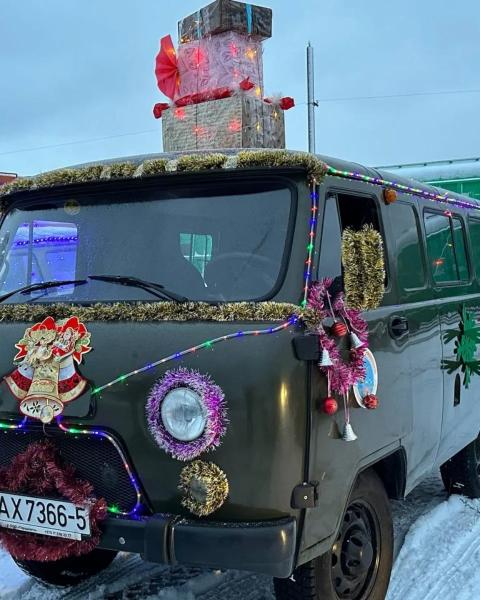 Новогодний автопробег прошел в Старых Дорогах Новогодний автопробег прошел в Старых Дорогах
