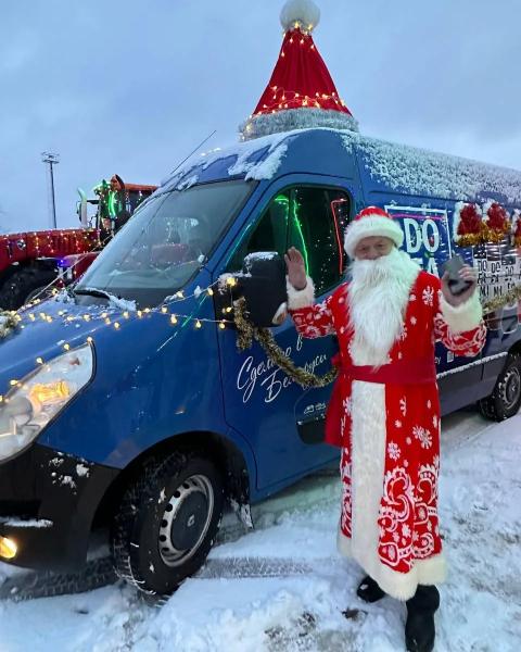 Новогодний автопробег прошел в Старых Дорогах Новогодний автопробег прошел в Старых Дорогах
