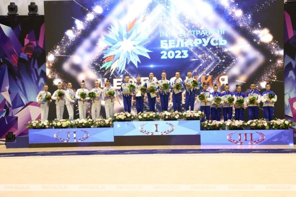 Белорусские грации выиграли групповые упражнения II Игр стран СНГ Белорусские грации выиграли групповые упражнения II Игр стран СНГ