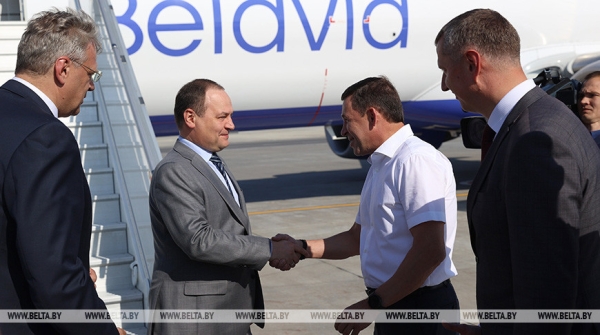 Правительственная делегация во главе с премьер-министром Беларуси прилетела в Екатеринбург