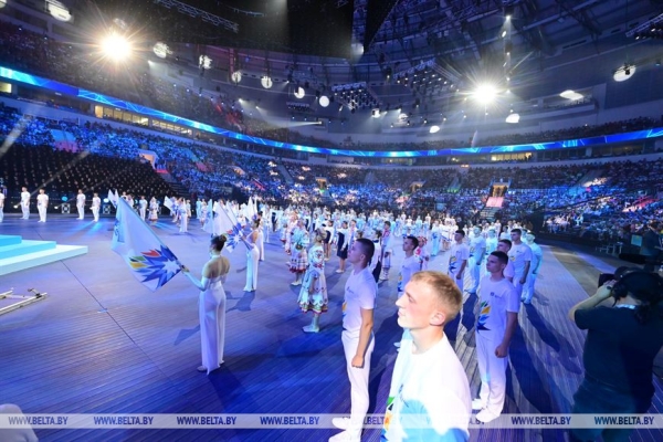 Выступление Лукашенко на торжественной церемонии открытия II Игр стран СНГ