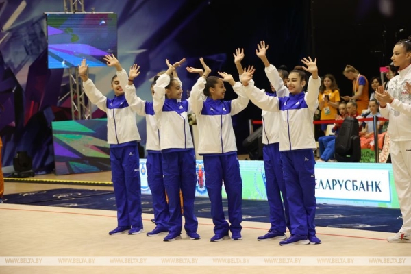 Белорусские грации выиграли групповые упражнения II Игр стран СНГ Белорусские грации выиграли групповые упражнения II Игр стран СНГ