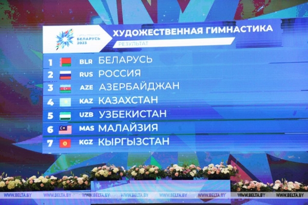Белорусские грации выиграли групповые упражнения II Игр стран СНГ Белорусские грации выиграли групповые упражнения II Игр стран СНГ